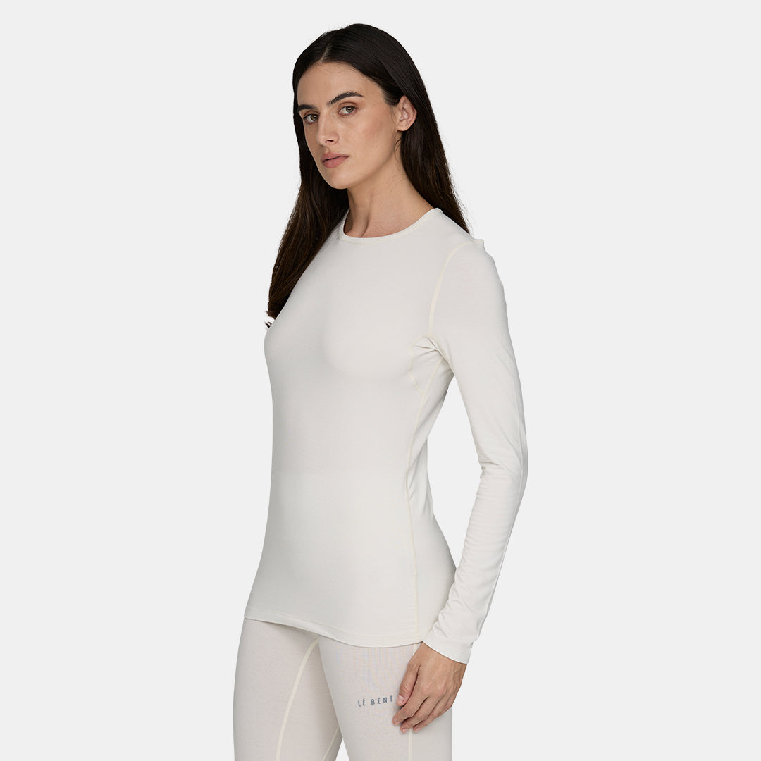 Womens Merino Midweight Base Layer Crew