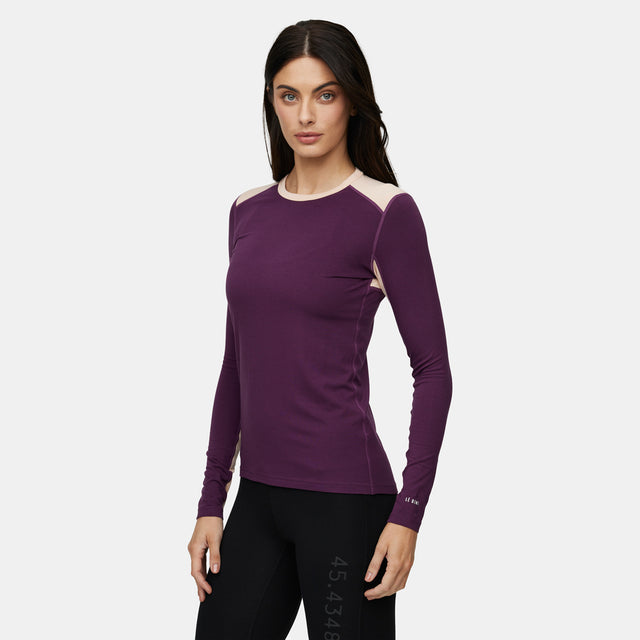 Womens Geo Midweight Crew Base Layer