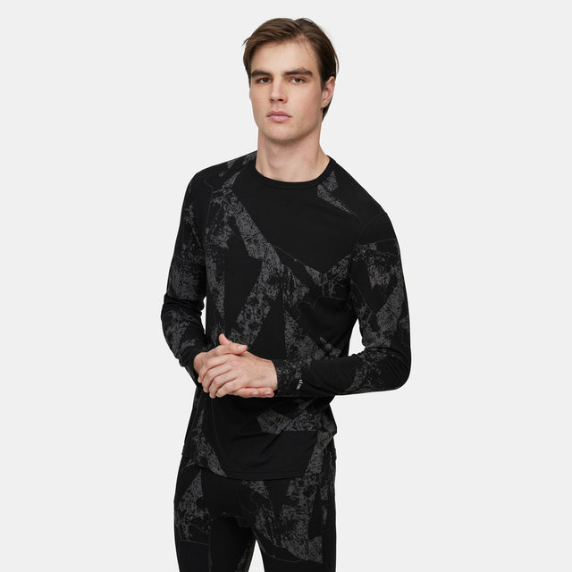 Mens Fractal Lightweight Crew Base Layer