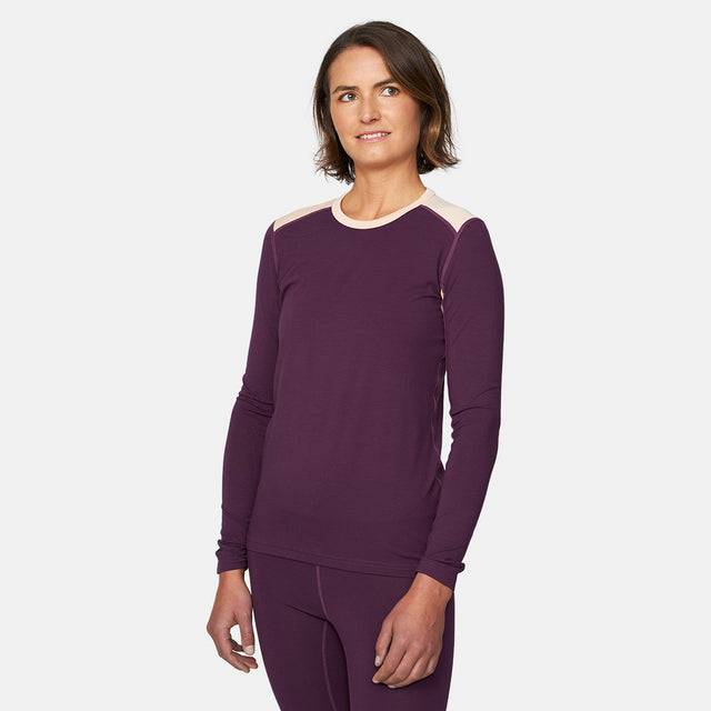 Womens Geo Midweight Crew Base Layer