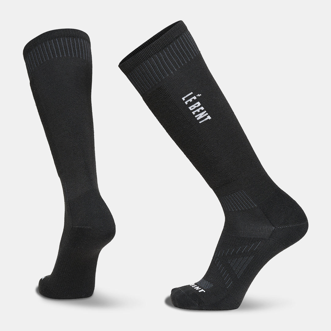 Targeted Cushion Merino Logo Snow Sock