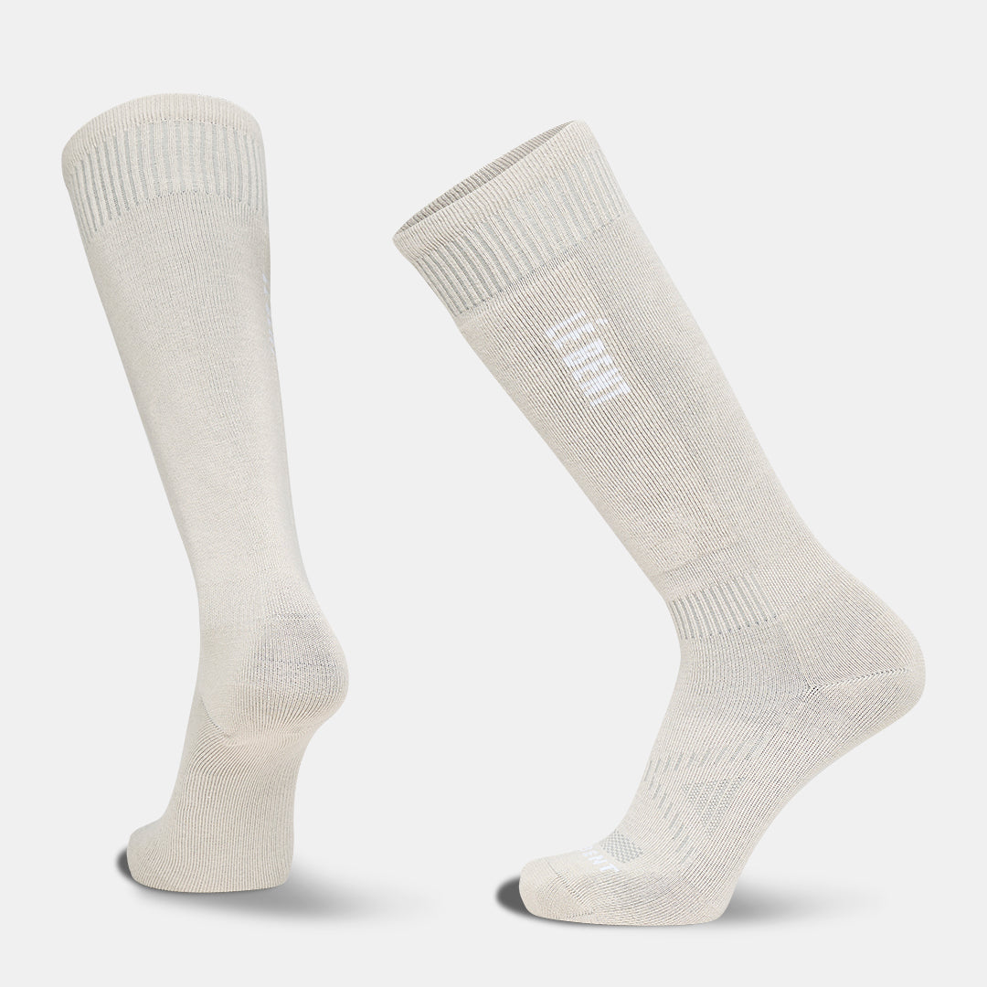 Targeted Cushion Merino Logo Snow Sock – Natural