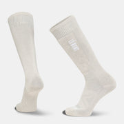 Targeted Cushion Merino Logo Snow Sock – Natural
