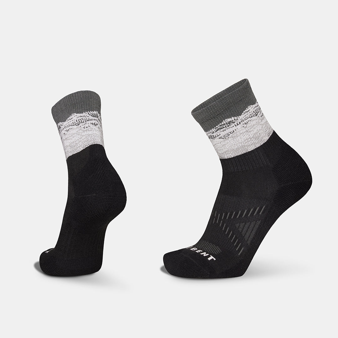 Light Cushion Merino The Range Mini Sock – Black