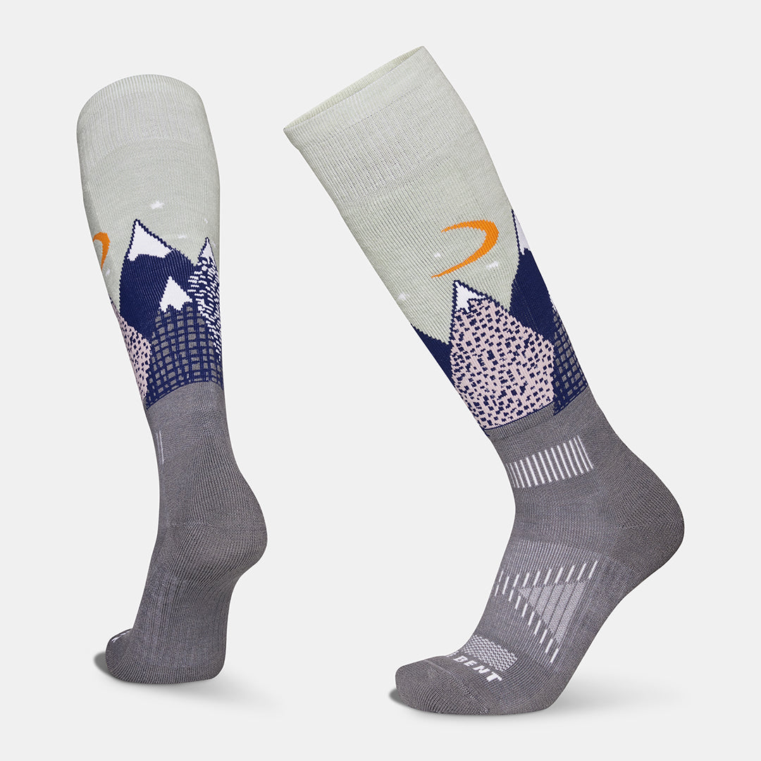 Kids Light Cushion Merino Snowy Mountains Snow Sock