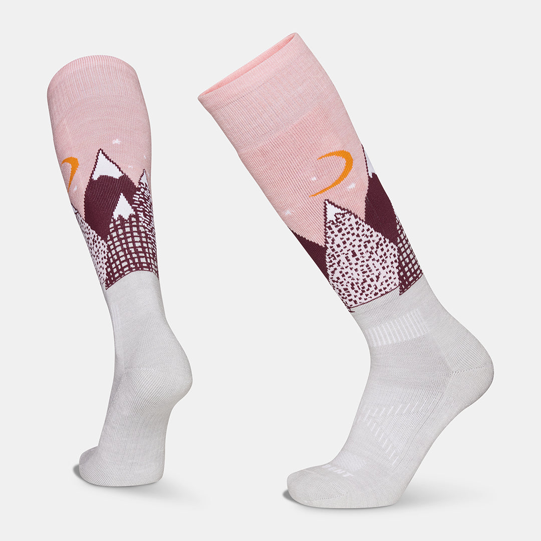 Kids Light Cushion Merino Snowy Mountains Snow Sock