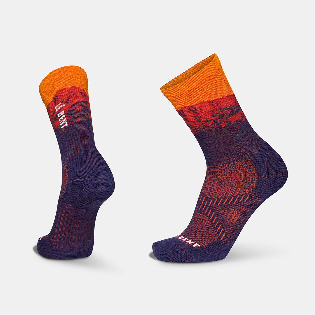 Mickey Graglia Pro Series Zero Cushion Merino 3/4 Crew Sock – Iris