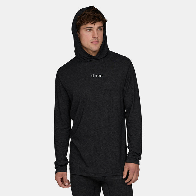 Mens Featherweight Hooded LS Crew